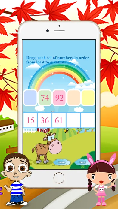 ภาพหน้าจอของ First Fun Ordering Math Games for All Kindergarten