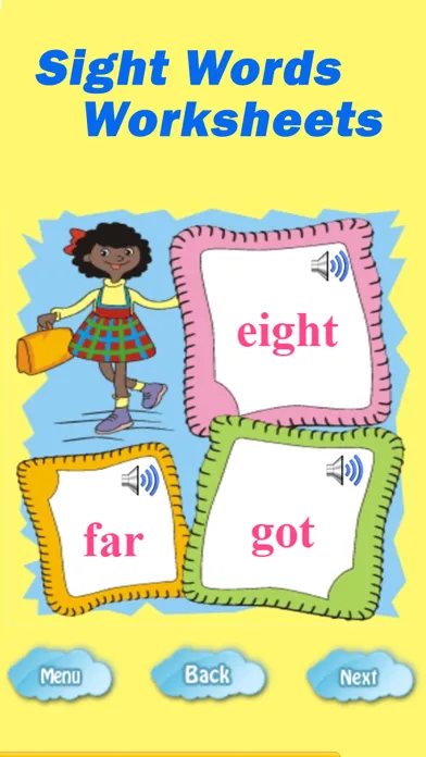 Captures d'écran de Sight Word Worksheets For Pre K and Kindergarten