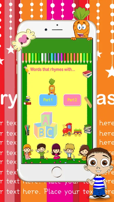 Capturas de tela do What Rhymes With Popular Words Fun Game Generator
