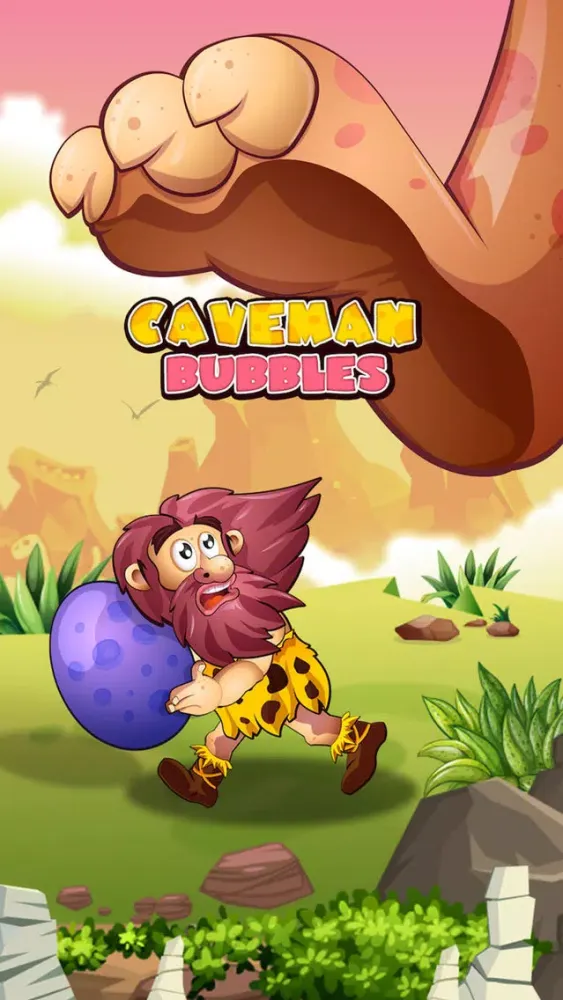 Caveman Bubble Shooter - Best Treasure Shooting Game FREE スクリーンショット