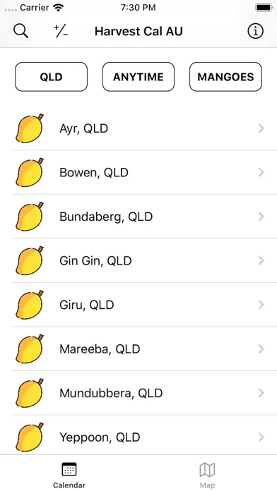 ภาพหน้าจอของ Harvest Calendar Australia WHV