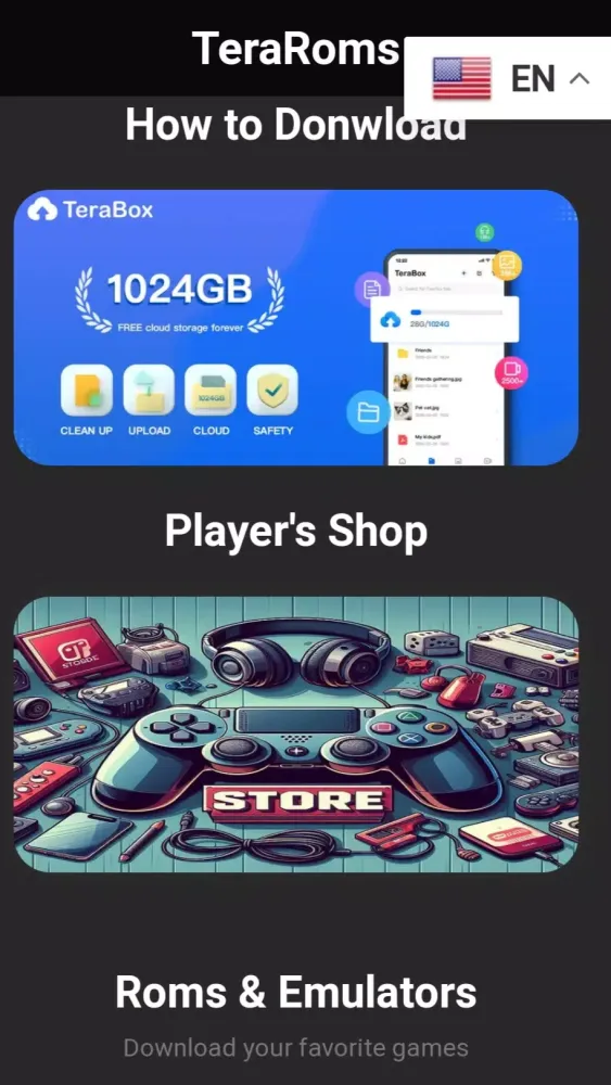 TeraRoms Screenshots