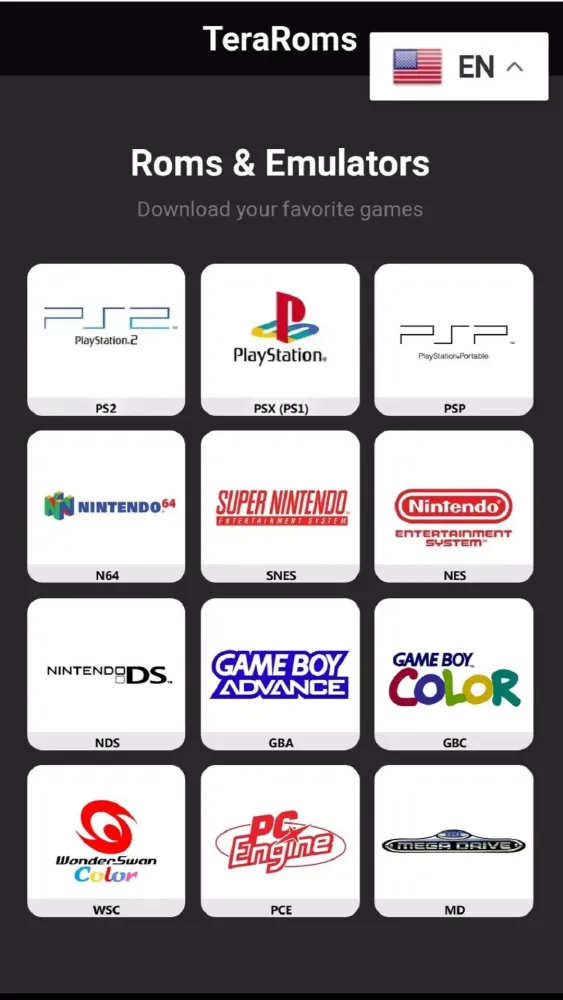TeraRoms Screenshots