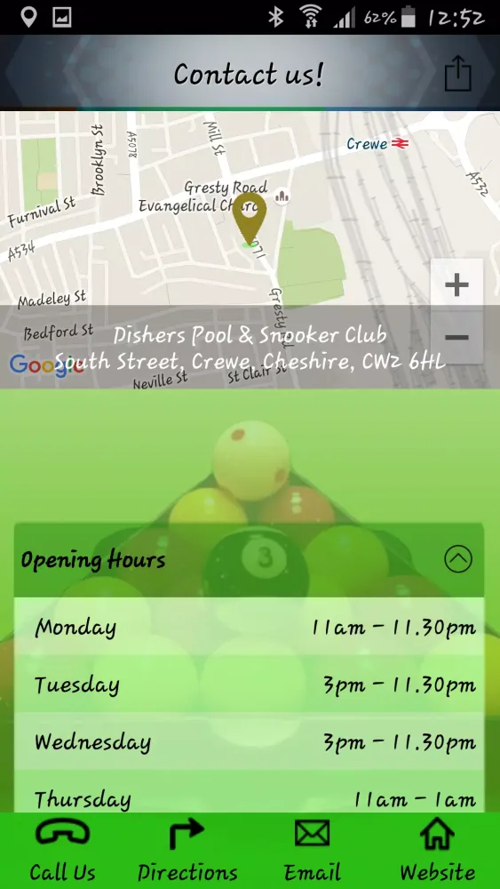Dishers Pool and Snooker Club应用截图