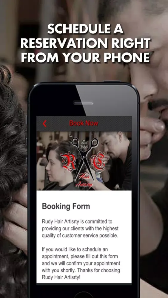 Rudy Hair Artistry App スクリーンショット