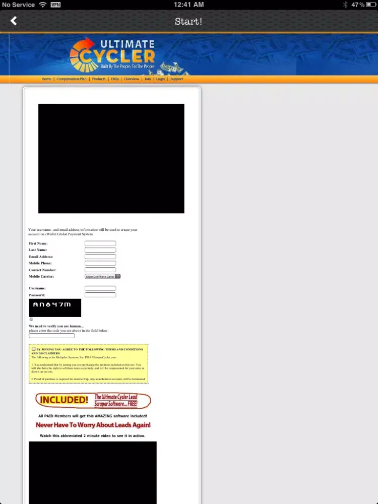 Zrzuty ekranu Your Own Marketing System