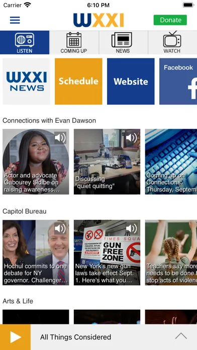 WXXI Public Media App Ekran Görüntüleri