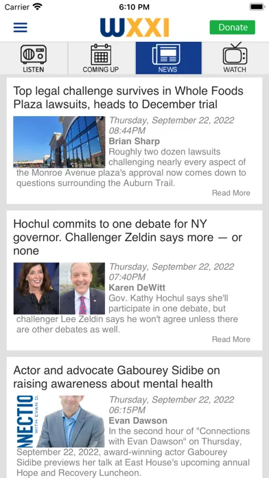 WXXI Public Media App Ekran Görüntüleri
