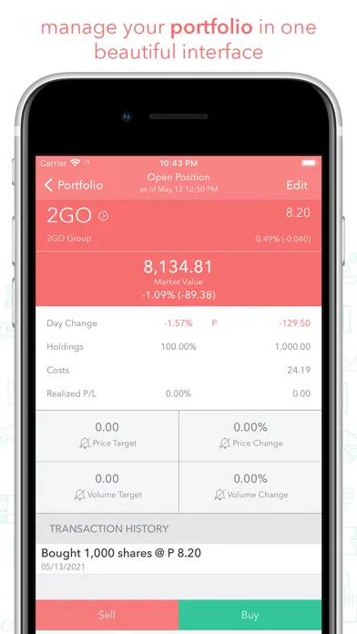 Zrzuty ekranu TradeApp