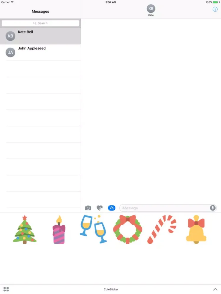 Capturas de tela do Holiday Stickers Fun iPad 