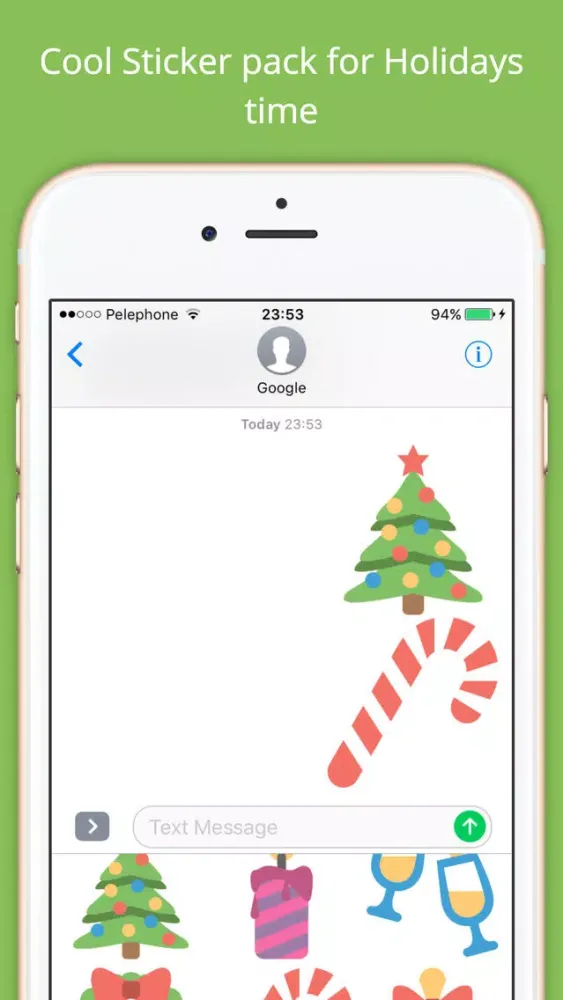 Capturas de tela do Holiday Stickers Fun
