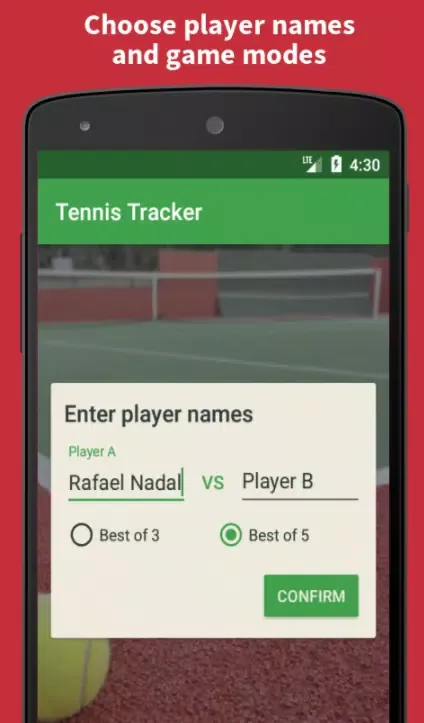 Tennis Tracker Screenshots