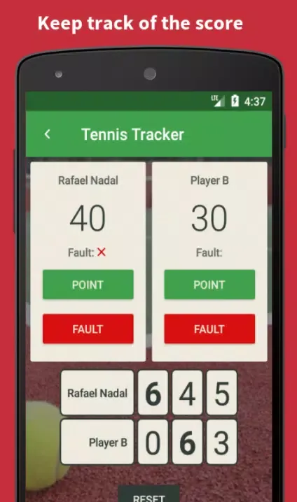 Tennis Tracker Screenshots