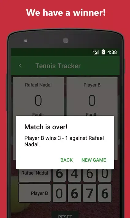 Tennis Tracker Screenshots