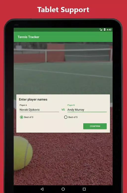 Tennis Tracker Screenshots