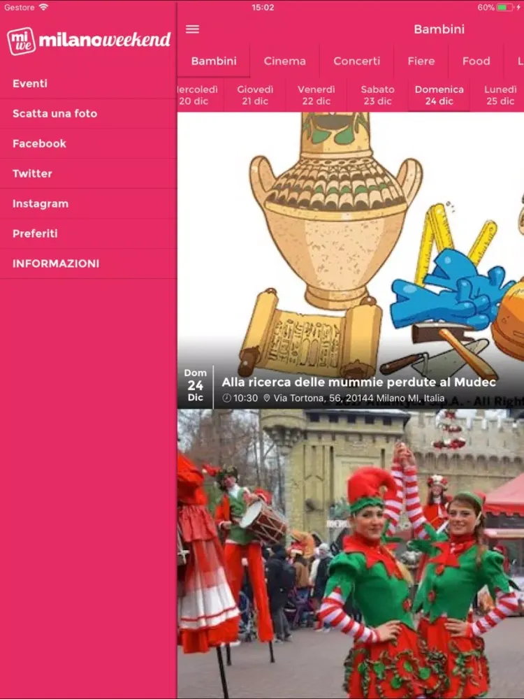 ภาพหน้าจอของ Milano Weekend iPad 
