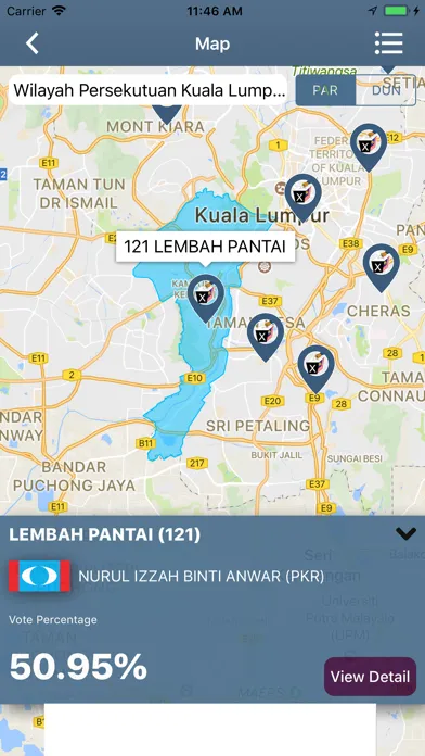 Undi PRU14 Malaysian Election Screenshots