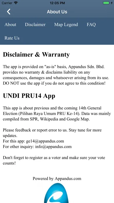 Undi PRU14 Malaysian Election Screenshots