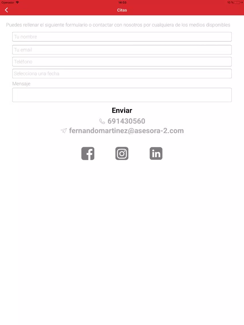 Asesora2 iPad  스크린샷