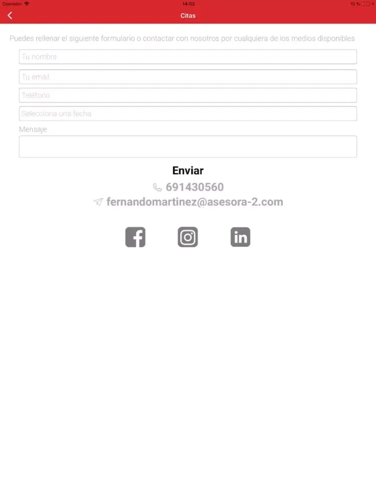 Asesora2 iPad 应用截图