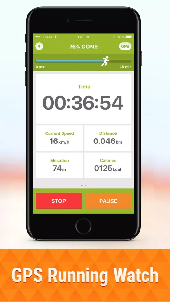Ảnh chụp màn hình của GPS Running Watch Pro