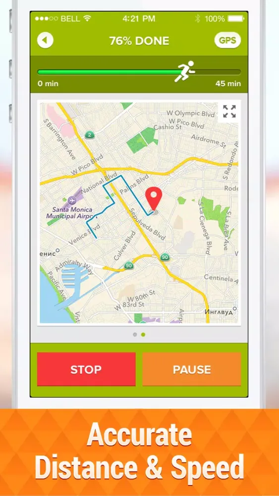 Ảnh chụp màn hình của GPS Running Watch Pro