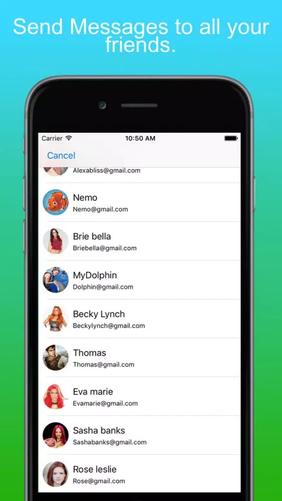 Tangkapan skrin Chat Hub