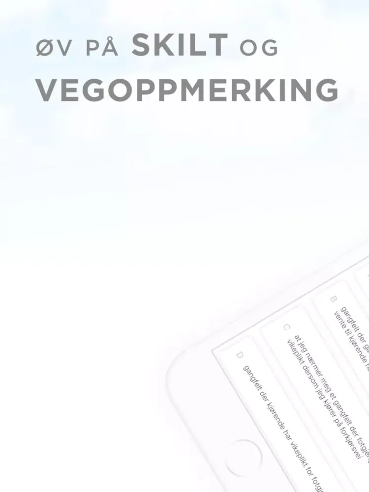 Teoriappen Skilt iPad  스크린샷