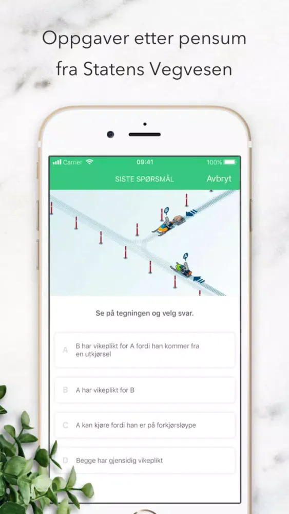 Capturas de pantalla de Teoriappen Snøscooter - teori