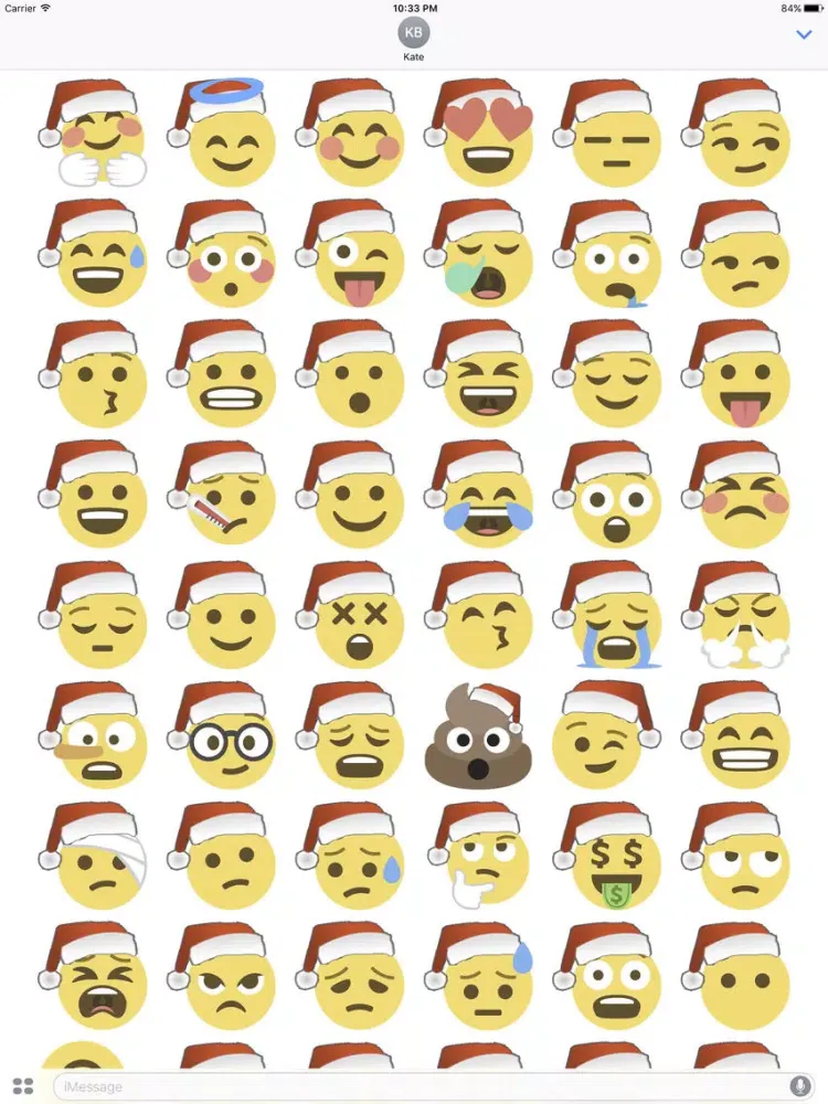 Скриншоты Santa Emoji iPad 