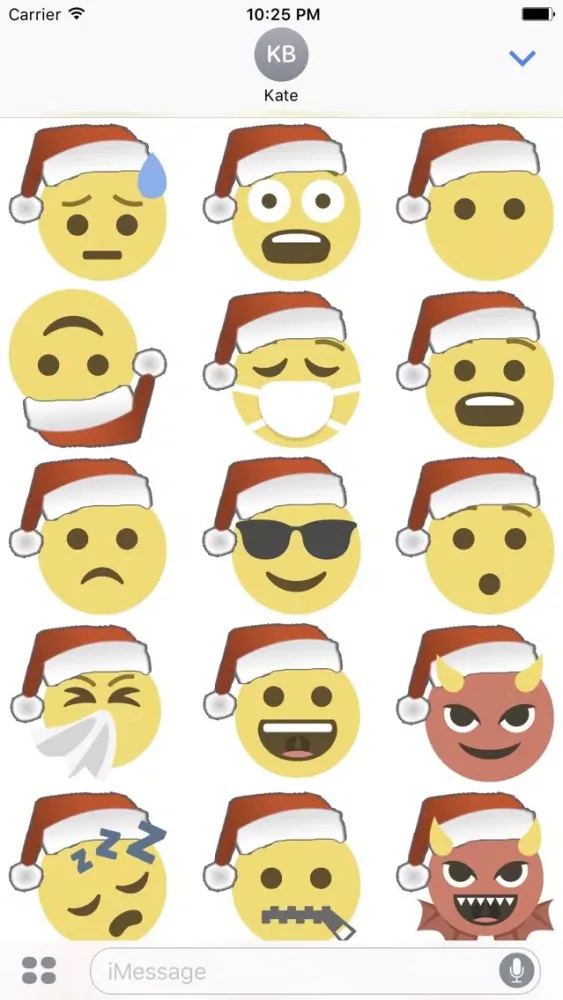 Скриншоты Santa Emoji