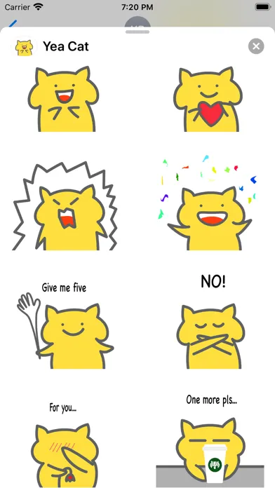 Yea Cat Stickers Screenshots