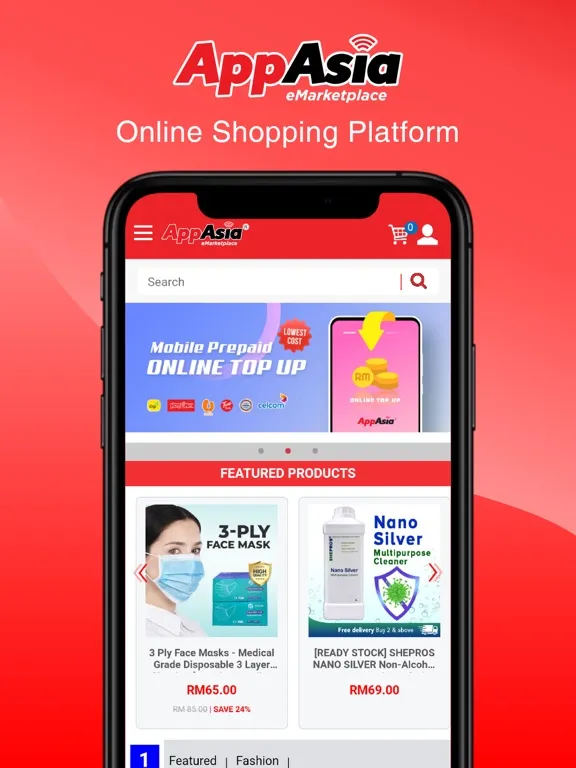 AppAsia Mall - Online Shopping iPad  Screenshots