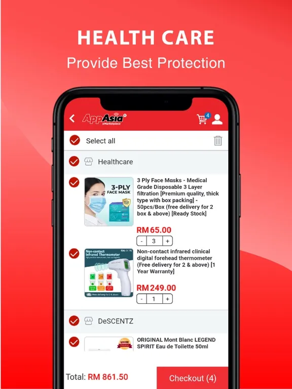 AppAsia Mall - Online Shopping iPad  Screenshots