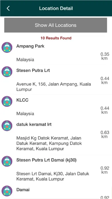 Capturas de tela do Nearby Locator - Place Finder