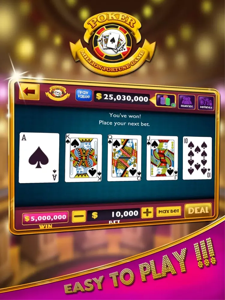 صور Video Poker Million Fortune Game iPad 