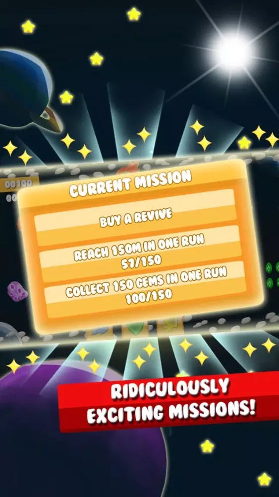 Zrzuty ekranu Super Space Cow - Hardest & Funniest 2D Cow Asteroid Escape through Space & Time - Escape with Startfighter or Perish with the Deathstar