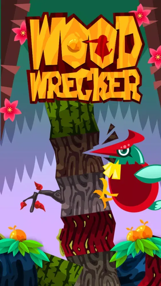WoodWrecker - Endless Arcade Bird Tapping应用截图