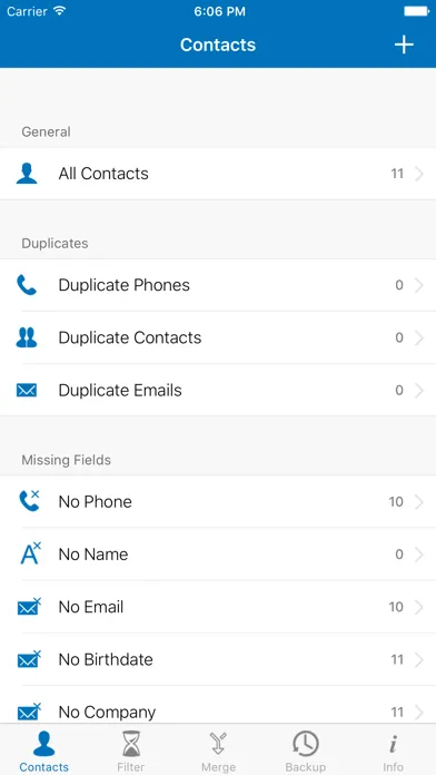 Tangkapan layar Contacts Cleaner - Easy Backup & Contact Manager