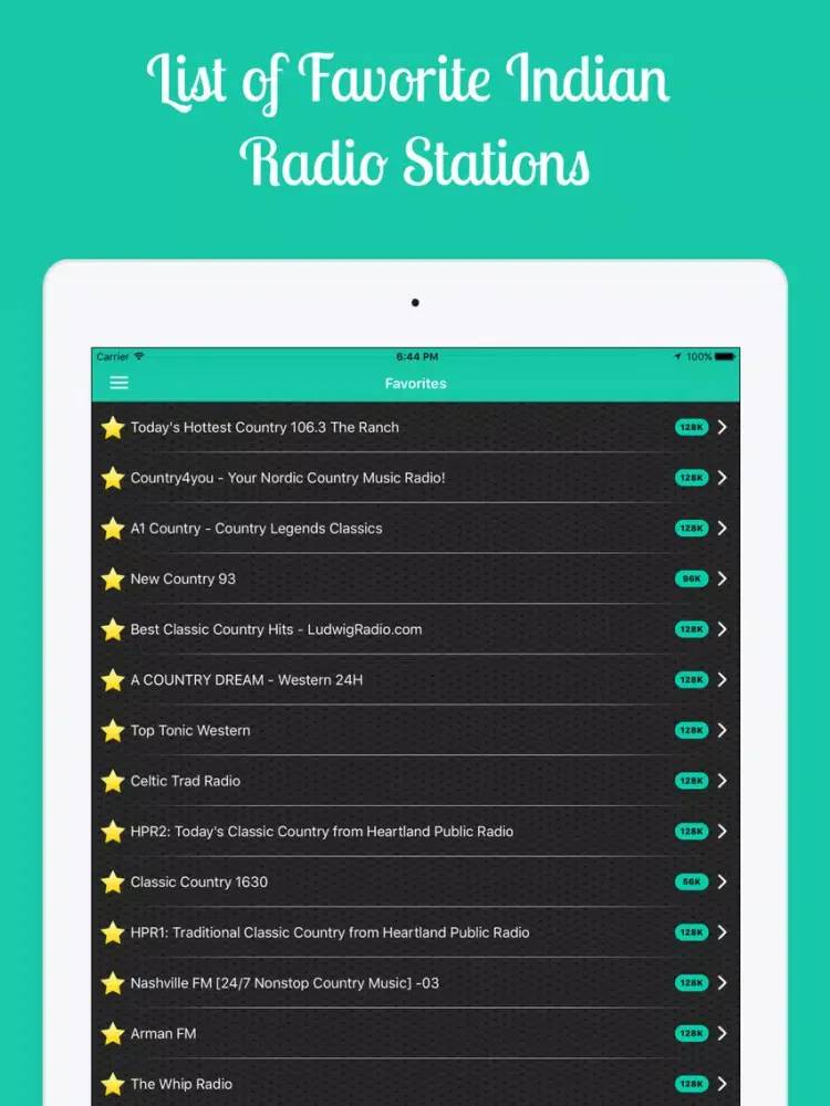 Screenshot di Country Radio - Country Music iPad 
