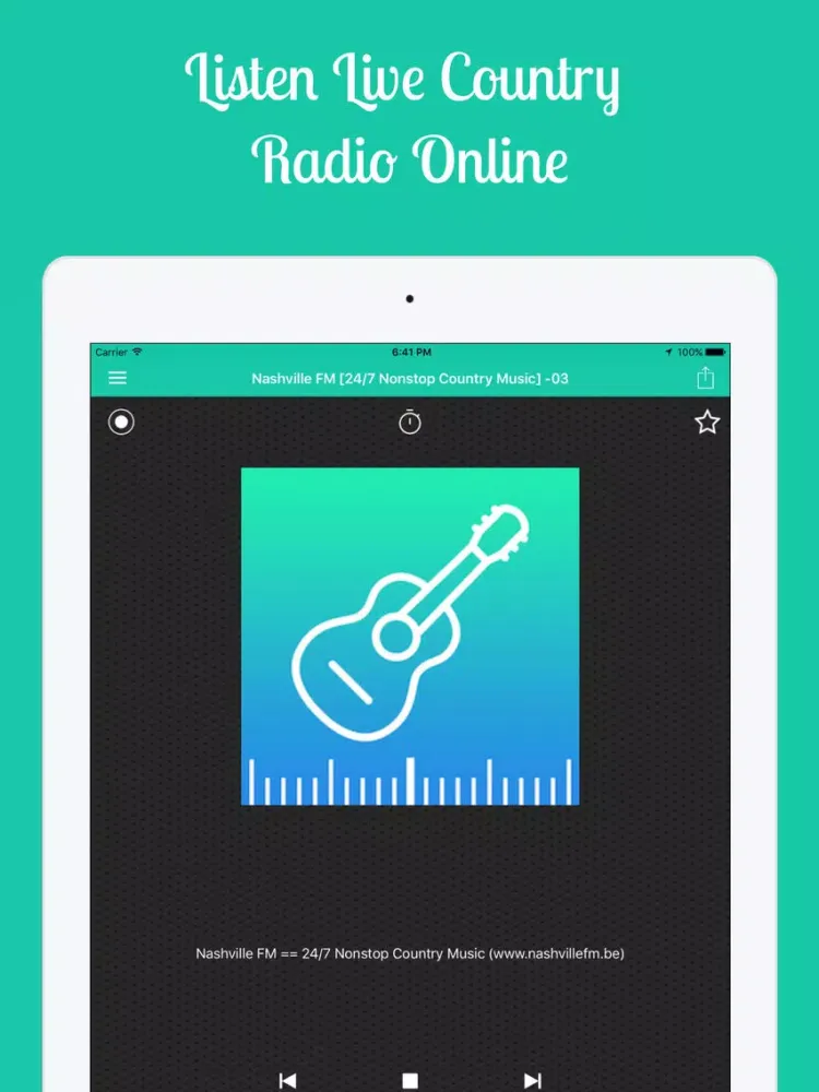 Screenshot di Country Radio - Country Music iPad 