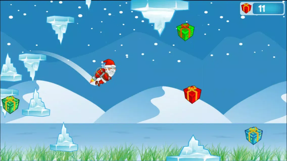 Captures d'écran de Flying Santa Claus - Christmas Gifts