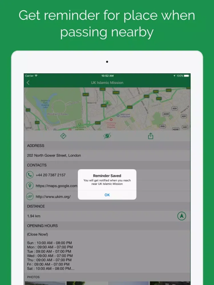 Mosque Finder - Near Masjid Finder iPad  スクリーンショット