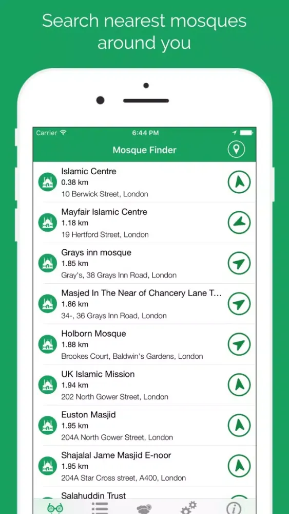 Mosque Finder - Near Masjid Finder スクリーンショット