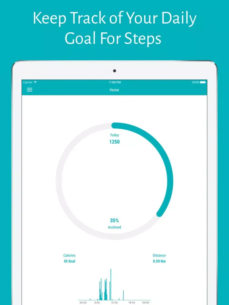 Capturas de pantalla de Pedometer Step Counter PRO iPad 
