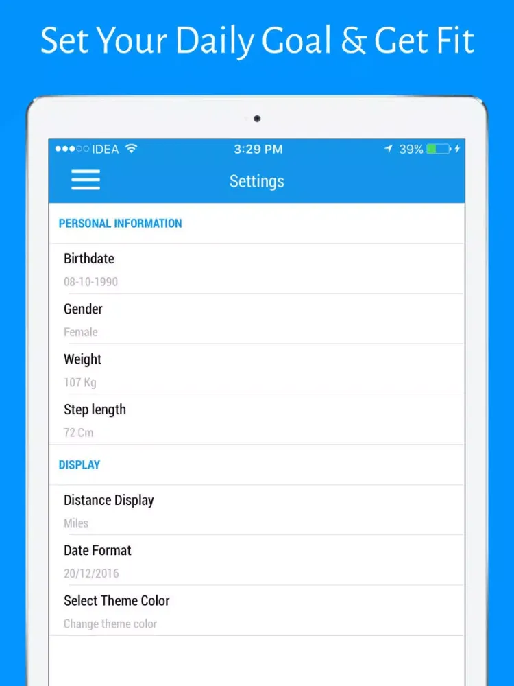Capturas de pantalla de Pedometer Step Counter PRO iPad 