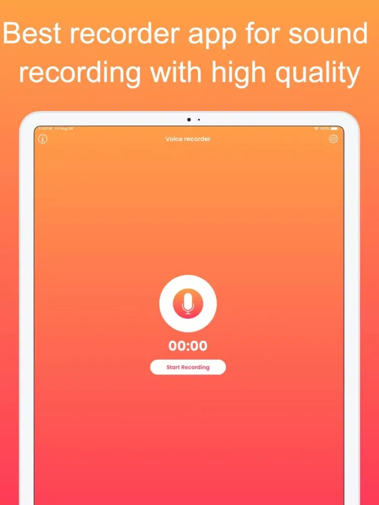 Tangkapan skrin Voice Recorder PRO iPad 