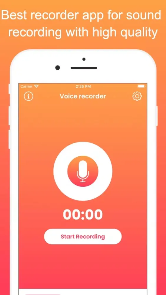 Tangkapan skrin Voice Recorder PRO
