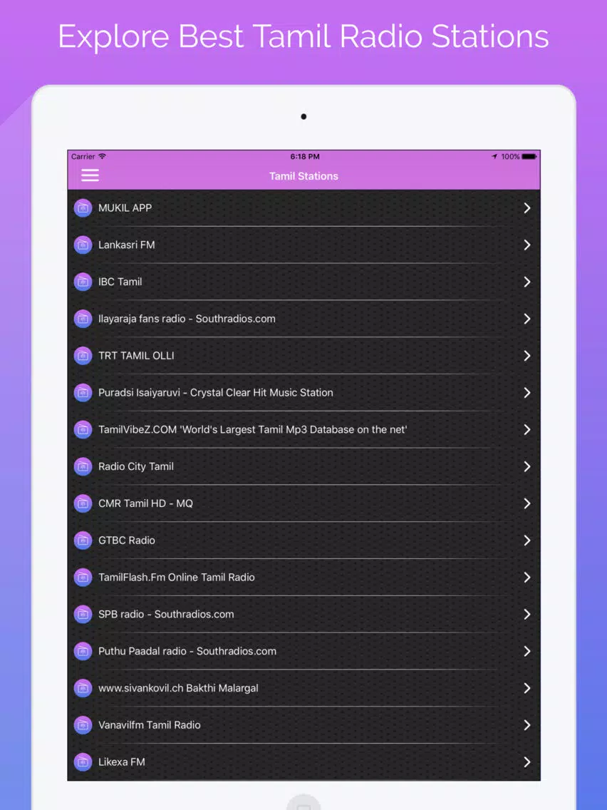 Tamil Radio FM - Tamil Music iPad 应用截图