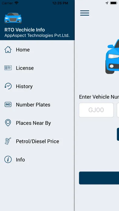 Zrzuty ekranu Indian Vehicle Info - RTO Plus